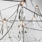 Люстра с каркасом из тонких металлических нитей и хрустальными подвесками Crystal Metal Threads Chandelier 100 варинант исполнения - 3 | Loft Concept в Грозном