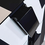 Дизайнерский комод в чёрно-белую полоску Ziqqurat варинант исполнения - 1 | Loft Concept в Грозном