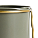 Кашпо из металла и латуни Elegance Elevated Planters оливковое  варинант исполнения - 3 | Loft Concept в Грозном