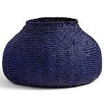 Корзина синяя Elewisa Wicker Basket варинант исполнения - 2 | Loft Concept в Грозном