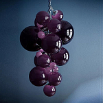 Люстра Grape Balls Сливовый цвет стекла варинант исполнения - 1 | Loft Concept в Грозном
