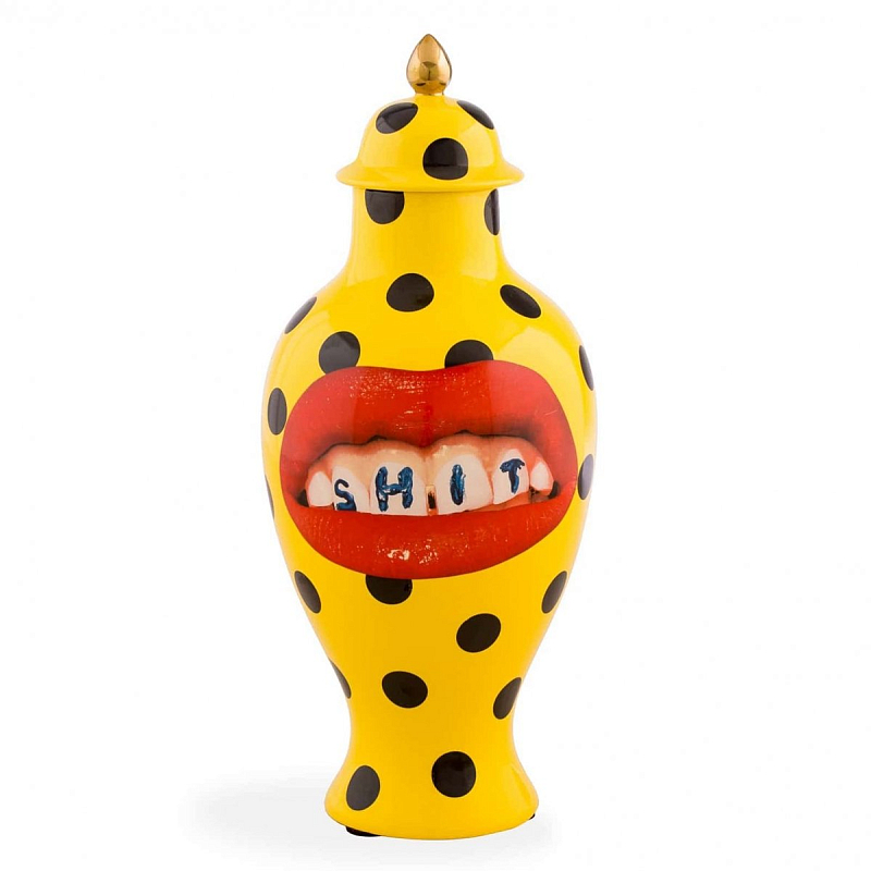 Ваза Seletti Vase Shit Toiletpaper Желтый Ваза Seletti Vase Shit Toiletpaper Желтый в Грозном | Loft Concept