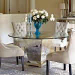 Стол обеденный круглый на зеркальном основании Spectacular Table варинант исполнения - 2 | Loft Concept в Грозном