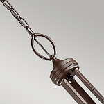 Люстра с белыми тканевыми абажурами в прозрачных стеклянных цилиндрах Kichler варинант исполнения - 15 | Loft Concept в Грозном