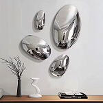 Абстрактная скульптура на стену в виде капли воды Water Outline варинант исполнения - 7 | Loft Concept в Грозном