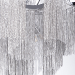 Люстра потолочная с металлическими цепочками Диаметр 99 см Atlantis Chain варинант исполнения - 4 | Loft Concept в Грозном