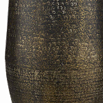 Торшер с фактурным массивным корпусом и тканевым цилиндрическим абажуром Textured Monolith варинант исполнения - 4 | Loft Concept в Грозном