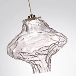 Подвесной светильник с плафоном из фактурного прозрачного стекла Light Ensemble варинант исполнения - 9 | Loft Concept в Грозном