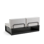 Садовый диван на каркасе из алюминия Petro варинант исполнения - 2 | Loft Concept в Грозном