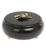 Шкатулка круглая из натурального камня змеевик Stone Casket варинант исполнения - 2 | Loft Concept в Грозном