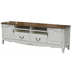 ТВ-тумба в стиле прованс из массива дерева Montmartre Wooden Provence TV Stand варинант исполнения - 1 | Loft Concept в Грозном