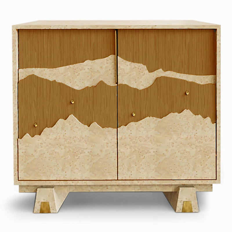 Буфет Okinawa Ginger Бежевый Горчичный Золотой в Грозном | Loft Concept 