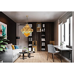 Люстра с каскадом из разноцветных круглых подвесов Key Lustar варинант исполнения - 1 | Loft Concept в Грозном