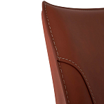 Стул коричневый из искуственной кожи на 4-х ножках Enigma Brown варинант исполнения - 4 | Loft Concept в Грозном