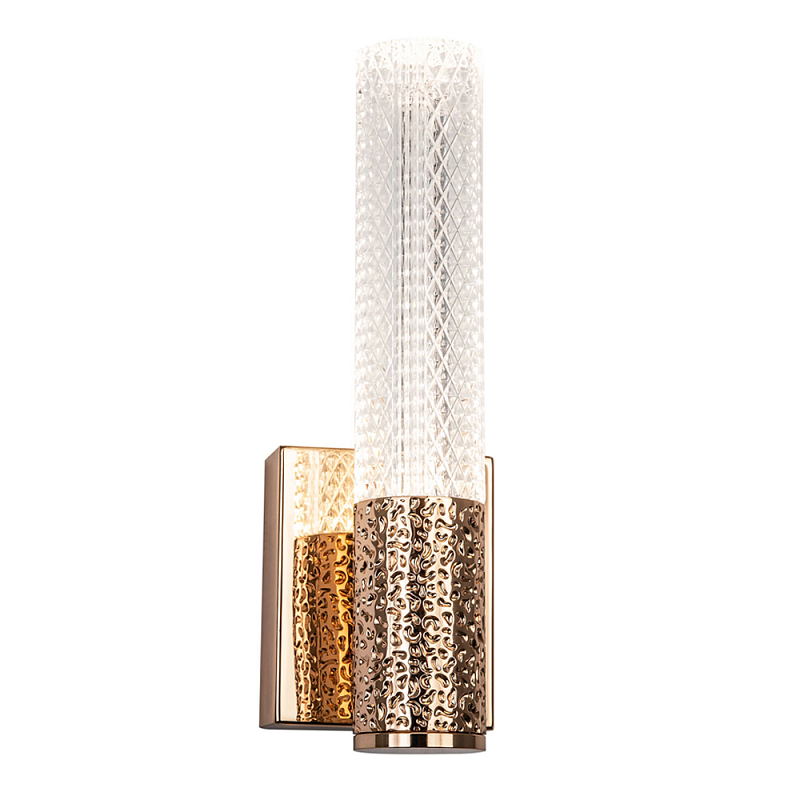 Бра Dew Drops Tube Gold Wall Lamp Прозрачный Золотой в Грозном | Loft Concept 
