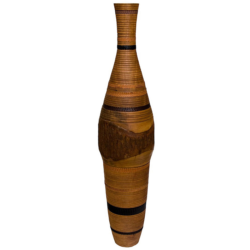 Ваза деревянная Brown Vase of Thailand Коричневый в Грозном | Loft Concept 