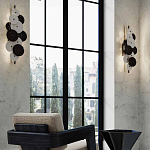 Бра светодиодное из черно-белых дисков Contrast Sample варинант исполнения - 7 | Loft Concept в Грозном