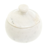 Сахарница из натурального камня Мрамор Белый Stone Sugar Bowls варинант исполнения - 2 | Loft Concept в Грозном