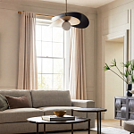 Люстра круглая с 2-мя металлическими абажурами Andromeda варинант исполнения - 6 | Loft Concept в Грозном