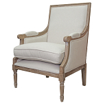 Кресло William Classical Armchair beige flax варинант исполнения - 3 | Loft Concept в Грозном