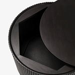 Черный приставной стол с местом для хранения Smart Textured Table варинант исполнения - 2 | Loft Concept в Грозном