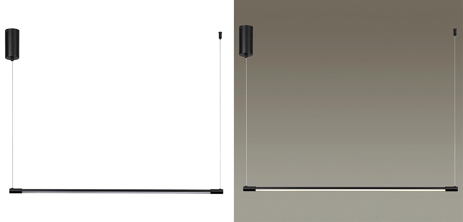 Подвесной светильник Trumpet Tube Black Linear Подвесной светильник Trumpet Tube Black Linear - Loft-Concept в Грозном