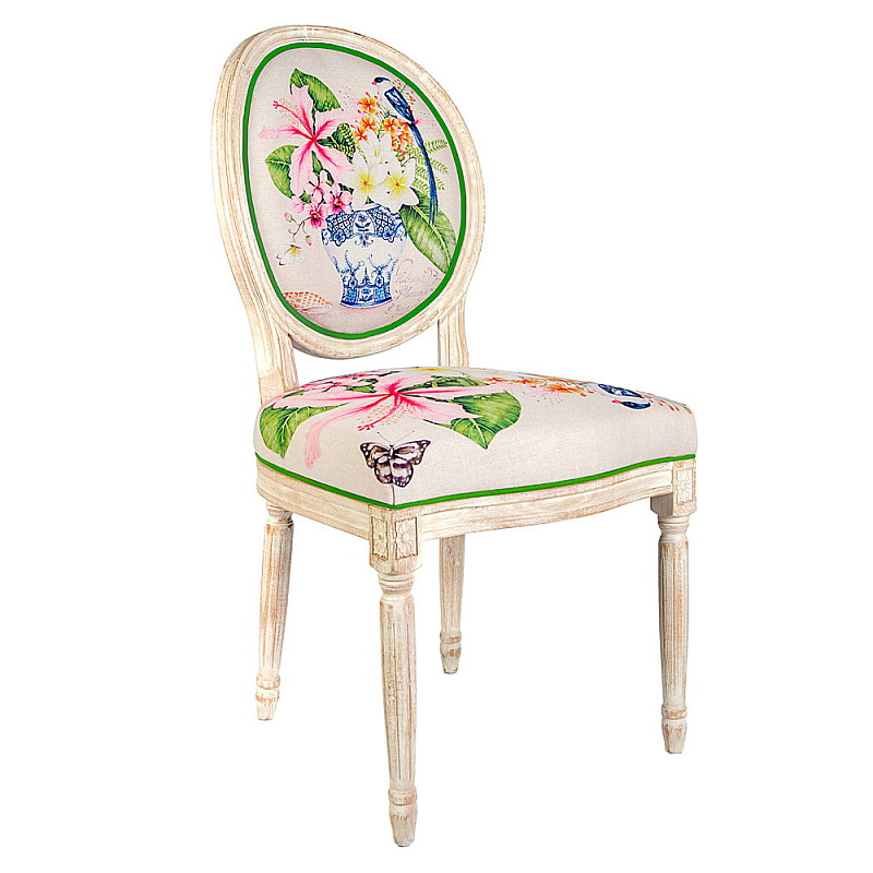 Стул Pink Hibiscus Stool Бежевый Мульти Стул Pink Hibiscus Stool Бежевый Мульти в Грозном | Loft Concept