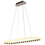 Люстра подвесная светодиодная с круглыми плафонами белого цвета PEARLS Suspension 100  варинант исполнения - 4 | Loft Concept в Грозном