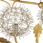 Люстра круглая с декором в виде цветков одуванчика Hanging Dandelion варинант исполнения - 1 | Loft Concept в Грозном