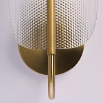 Бра с изогнутым рельефным плафоном Textured Glass варинант исполнения - 5 | Loft Concept в Грозном