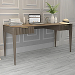 Рабочий стол коричневый с 2-мя ящиками Harper Line варинант исполнения - 2 | Loft Concept в Грозном