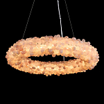 Люстра кольцевая с частичками натурального горного хрусталя Crystal Shimmer варинант исполнения - 2 | Loft Concept в Грозном