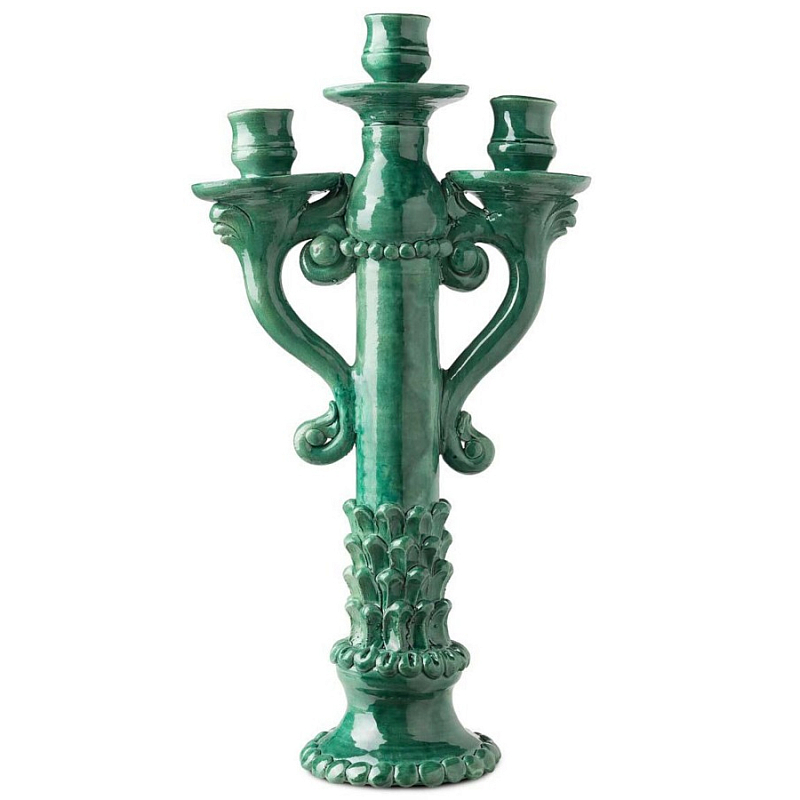 Подсвечник Candleholder Heart X3 Зеленый в Грозном | Loft Concept 