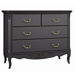 Комод черный из массива бука в стиле прованс Black Provence варинант исполнения - 2 | Loft Concept в Грозном