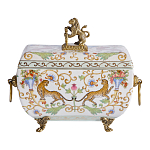 Шкатулка с фигуркой льва на крышке Eden Garden варинант исполнения - 3 | Loft Concept в Грозном