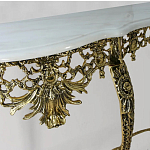 Консоль из бронзы с мраморной столешницей Bronze Console варинант исполнения - 2 | Loft Concept в Грозном