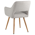 Стул в рогожке серого цвета NEASAN STOOL варинант исполнения - 4 | Loft Concept в Грозном