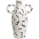Декоративная ваза White Doodle Vase M варинант исполнения - 1 | Loft Concept в Грозном