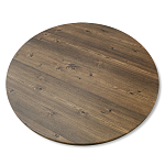 Стол журнальный c коричневой круглой столешницей на трех металлических ножках Charm Coffee Table варинант исполнения - 3 | Loft Concept в Грозном