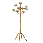 Торшер золотой в виде растения Golden Flower Glade варинант исполнения - 3 | Loft Concept в Грозном