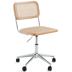 Офисный стул из ротанга на колёсах June Rattan Wicker Chair варинант исполнения - 1 | Loft Concept в Грозном