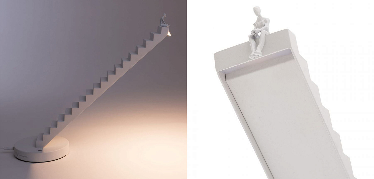 Настольная лампа Seletti Verso Lamp White Настольная лампа Seletti Verso Lamp White - Loft-Concept в Грозном