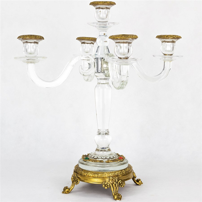 Подсвечник Transparent Candlestick Бронза Прозрачный (Transparent) Подсвечник Transparent Candlestick Бронза Прозрачный (Transparent) в Грозном | Loft Concept