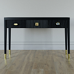 Дизайнерский Письменный стол Elsa Dreams Black с тремя ящиками варинант исполнения - 1 | Loft Concept в Грозном