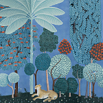 Мебельная ткань Oasis Blue Велюр  варинант исполнения - 1 | Loft Concept в Грозном