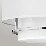 Потолочный светильник с двухслойным белым текстильным абажуром Hinkley варинант исполнения - 11 | Loft Concept в Грозном