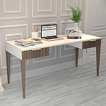 Рабочий стол с прямоугольной белой столешницей и 2-мя ящиками Harper Line варинант исполнения - 2 | Loft Concept в Грозном