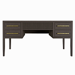 Большой Рабочий стол Primo с 5 выдвижными ящиками Темный орех варинант исполнения - 7 | Loft Concept в Грозном