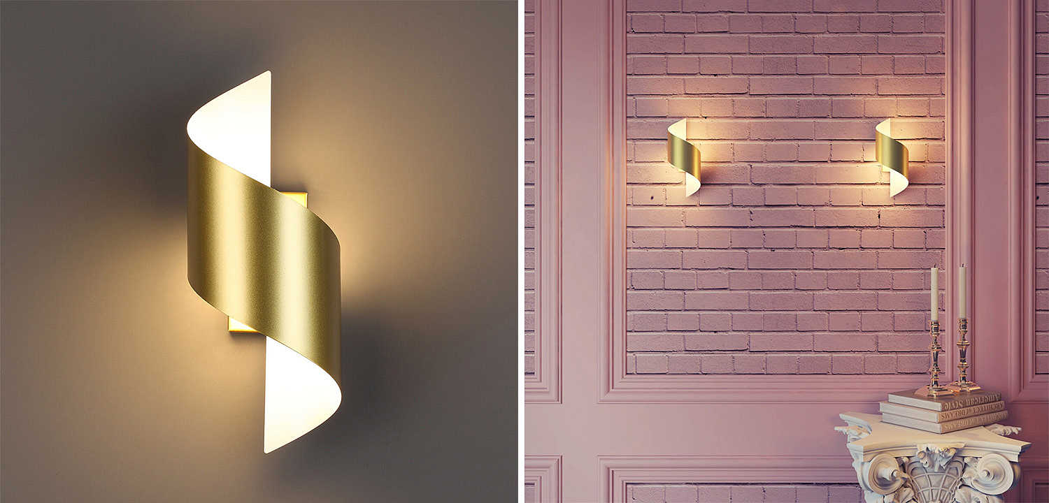 Бра Gold Locken Wall Lamp Бра Gold Locken Wall Lamp - Loft-Concept в Грозном