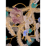 Люстра круглая с цветочным декором Miscellaneous herbs варинант исполнения - 2 | Loft Concept в Грозном